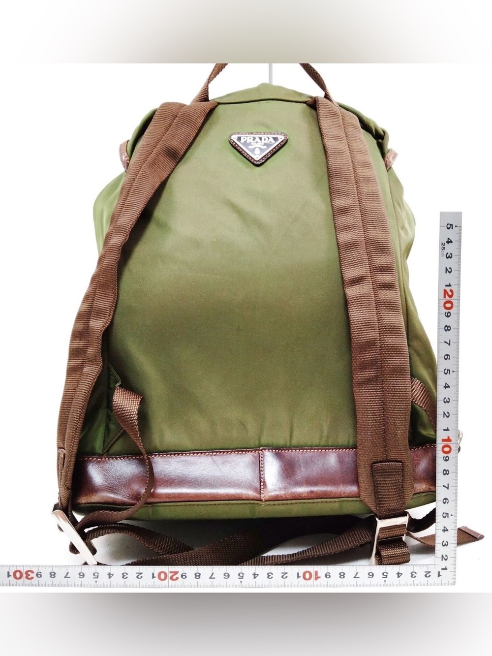 Prada Vintage Green Nylon Backpack | Auth Made in Italy - Picture 4 of 10